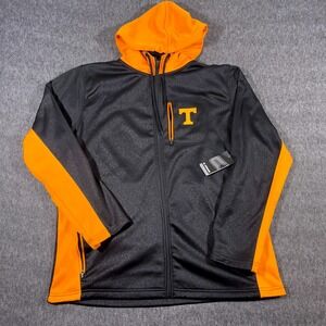 Colosseum Tennessee Volunteers Full Zip Hoodie Jacket Mens XL NWT Black Orange